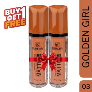 Golden Girl Studio Makeup Velvet Matte Attractive Lipstick – 03 (Buy 1 Get 1 Free)